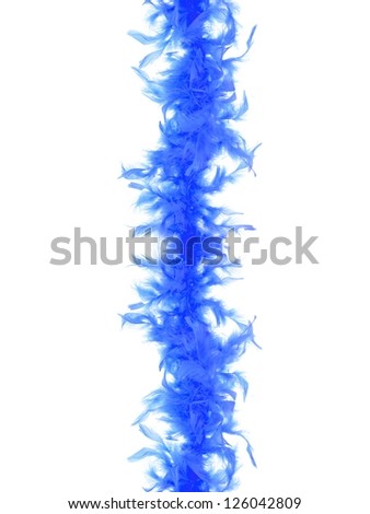 Boa feathers isolated against a white background Royalty-Free Stock Photo #126042809
