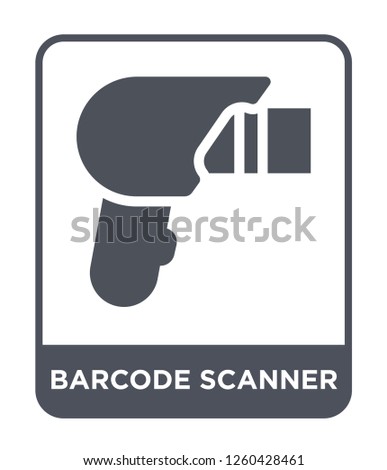 barcode scanner icon vector on white background., barcode scanner simple element illustration