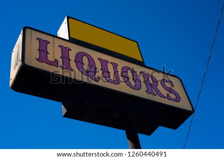 Liquors sign in Los Angeles