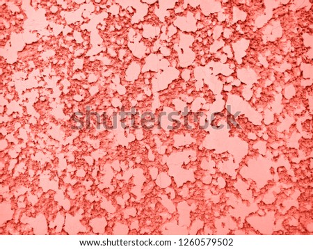 Trend photography on the theme of the actual colors for this season - a shade of orange. Light texture of the plaster background.