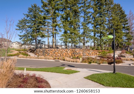 Public park with a view Wilsonville Oregon.