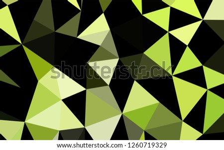 Light Green vector hexagon mosaic template. Shining colored illustration in a Brand new style. A completely new design for your business.