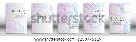 Abstract cover with circle elements. book design concept. Futuristic business layout. Digital poster template. Design Vector - eps10