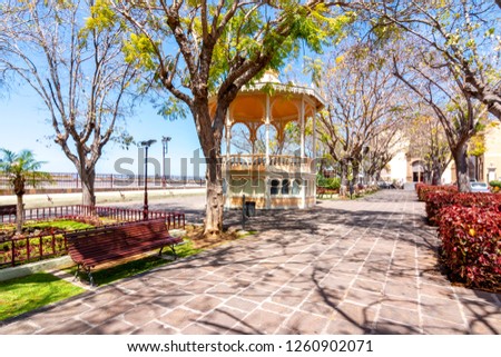 Constitution square in La Orotava, Tenerife, Canary islands, Spain Royalty-Free Stock Photo #1260902071