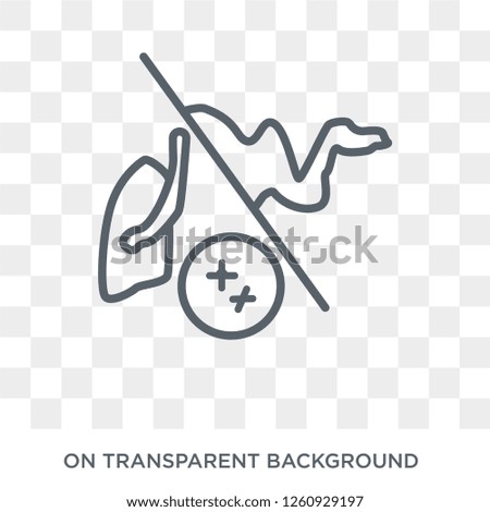 Middle East Respiratory Syndrome (MERS) icon. Trendy flat vector Middle East Respiratory Syndrome (MERS) icon on transparent background from Diseases   collection. High quality filled Middle East) Royalty-Free Stock Photo #1260929197