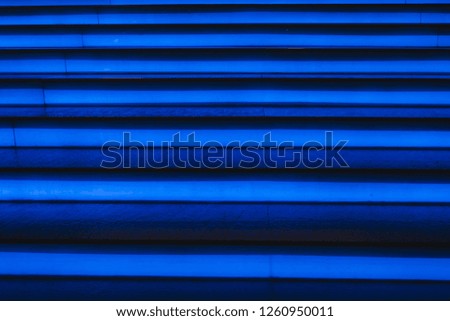 Blue ladder background.