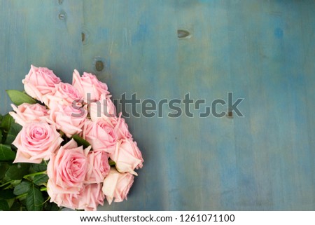 Pink fresh roses