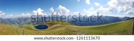 Wide view near Saalbach in Austria
