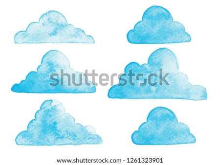cloud watercolor on paper