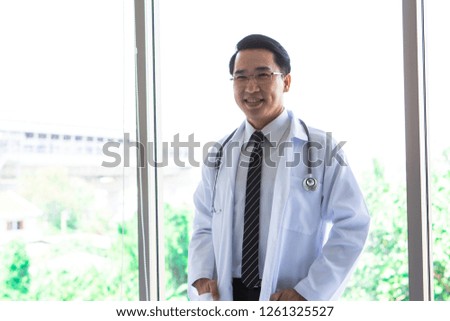 Doctor on background