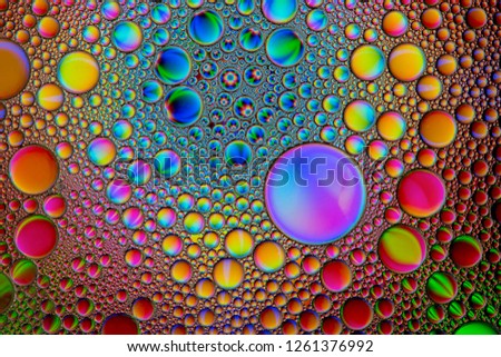 Abstract background of oil and water mixture