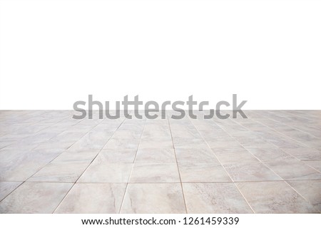 bright floor tiles going into perspective Royalty-Free Stock Photo #1261459339