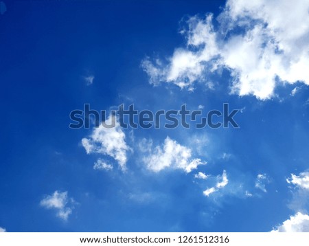 Blue sky background white clouds image
