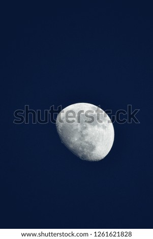 Detail of a moon on the Sky in Mexico City
