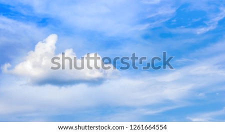 Blue sky with clouds. Nature background