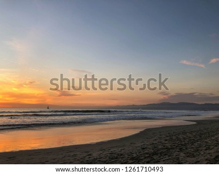 
Sunset in Venice Beach in Los Angeles, CA
