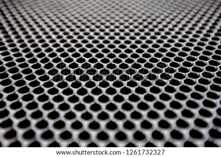 Pattern of Aluminum grating texture background