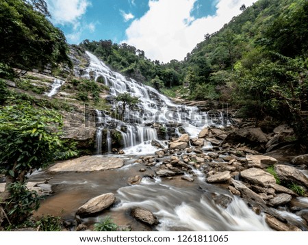 Mae Ya waterfall, Big waterfall at Chiangmai, Northern, Thailand