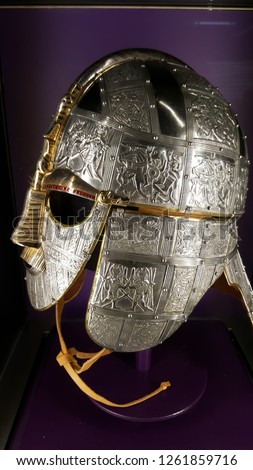 Saxon Famous Helmet  Royalty-Free Stock Photo #1261859716