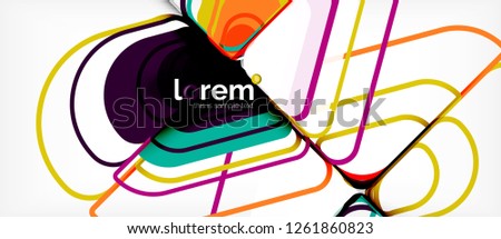 Abstract background - multicolored geometric shapes modern design. Trendy abstract layout template for business or technology presentation or web brochure cover, wallpaper. Vector illustration