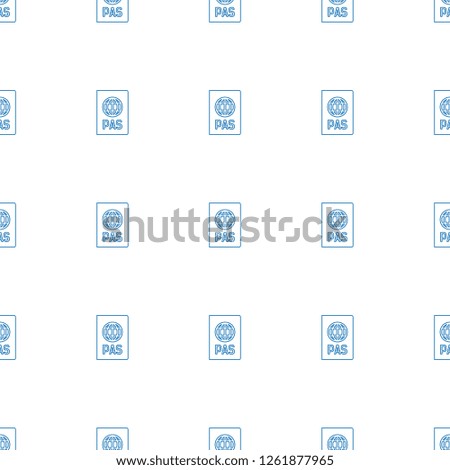 passport icon pattern seamless white background. Editable line passport icon. passport icon pattern for web and mobile.