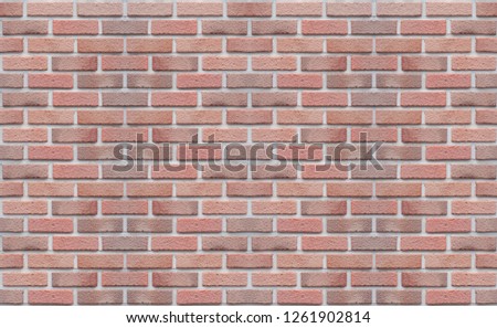 Pink orange new brick wall pattern texture background