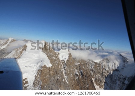 Jungfraujoch flight in the swiss alps