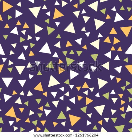Triangles Seamless vector EPS 10 Abstract geometric pattern. Multicolor Figures. Texture for print and Banner. Flat style
