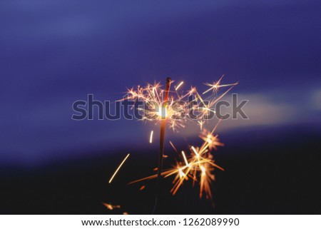 Abstract blurred sparklers for celebration 