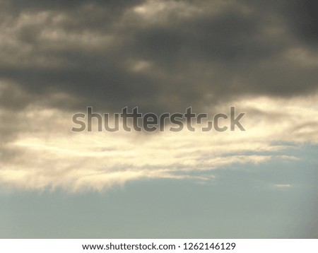 Background of black cloud and dark sky