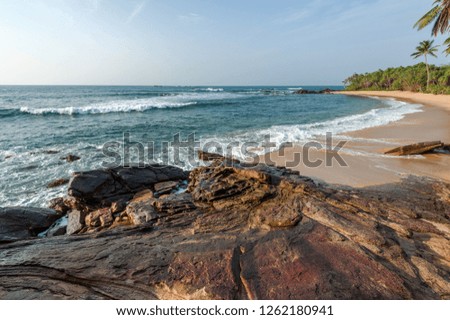 Beautiful sea landscape. Sri Lanka.