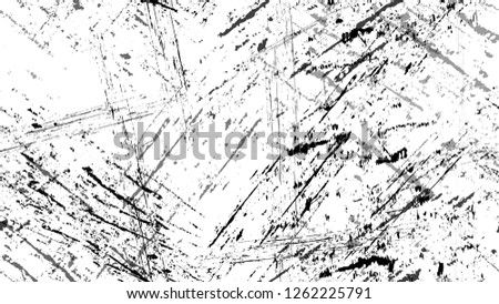 Pop Art Black and White Distress Grunge Brush Texture. Cartoon Cracked Noisy Surface Seamless Pattern. Faded Dyed Paper Texture. Sketch Cartoon Pop Art Design Pattern.