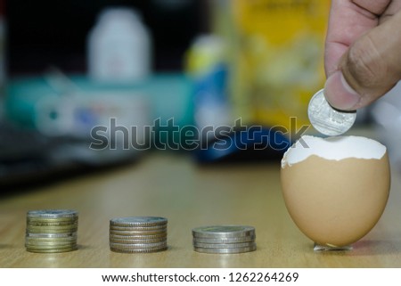 Eggs make money for the future.