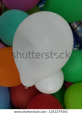Multicolored balloons in the carnival.