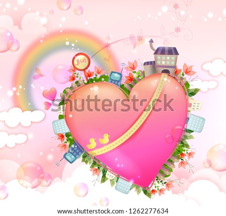 Heart shape and various facility available