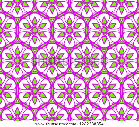 Vector Oriental Seamless Pattern With Abstract Floral And Leave Style. Paper For Scrapbook. Gradient color.