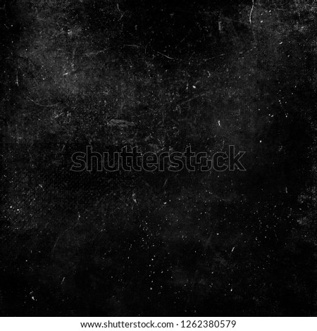 Black scratched fabric grunge texture, distressed scary background, old film effect