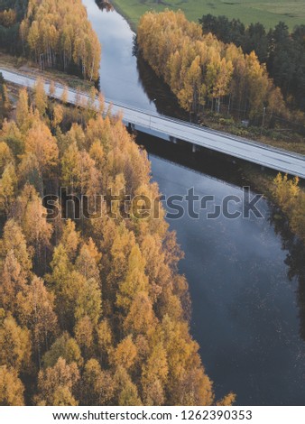 A beautiful Aerial images of nice Autumn Colors of Finland!