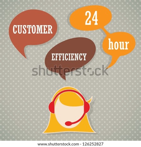 Customer Service icons Royalty-Free Stock Photo #126252827