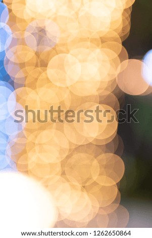 Christmas and Happy new year on blurred bokeh  background - Image