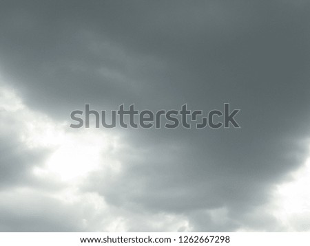 Grey Overcast sky with dark cloud