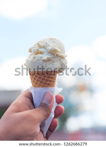 An ice cream cone Royalty-Free Stock Photo #1262686279