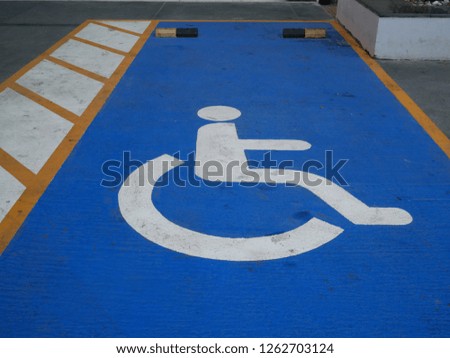 Parking for persons with disabilities.