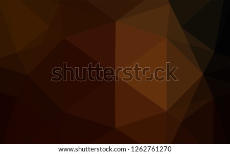 Dark Orange vector blurry hexagon pattern. Glitter abstract illustration with an elegant design. A new texture for your design.