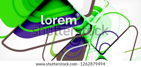 Geometric abstract background. Trendy abstract layout template for business or technology presentation or web brochure cover, wallpaper. Vector illustration