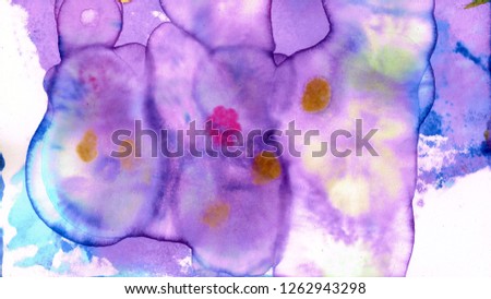 
Background texture purple drips alcohol ink