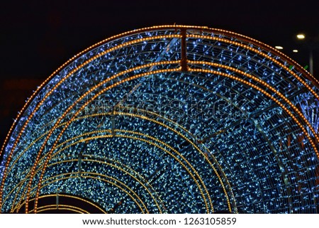 Christmas lights in gdansk, poland 