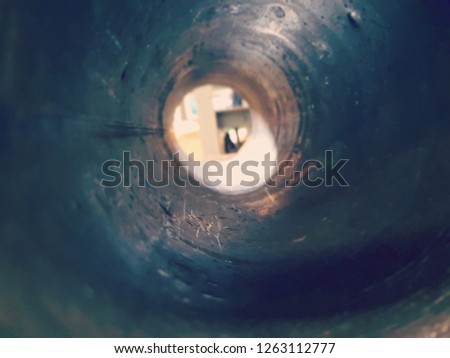 Image inside pipe