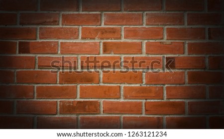 Brown brick stone wall surface for background, original.Old Brown Bricks Wall Pattern.wall background