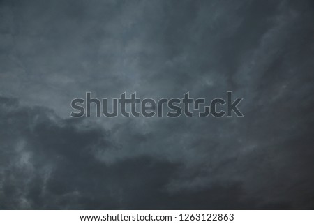 Autumnal weather affects the clouds and sky. The bright colors of heaven are transmitted to the clouds in the sky. Beautiful background on the cloudy image of the air space.